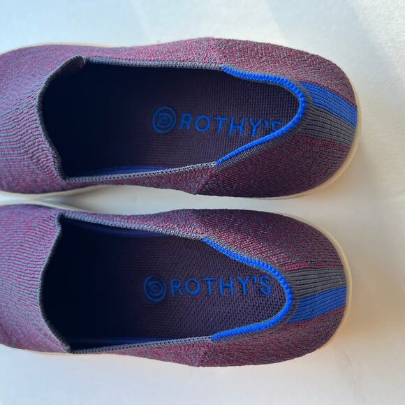 Rothy's The Slip On Sneaker Fig Python Purple Sz 10.5 - Picture 5 of 9